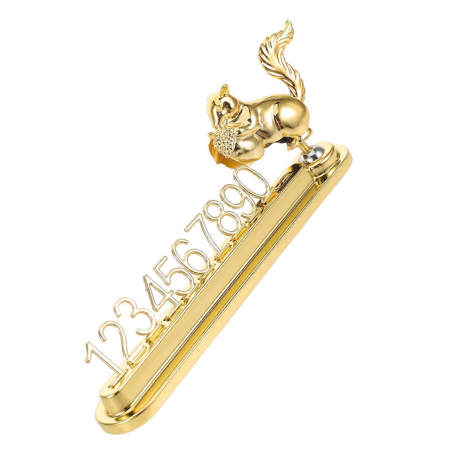 Squirrel Statue Temporary Parking Sign – Display Phone Number License Plate for Automobile Accessories