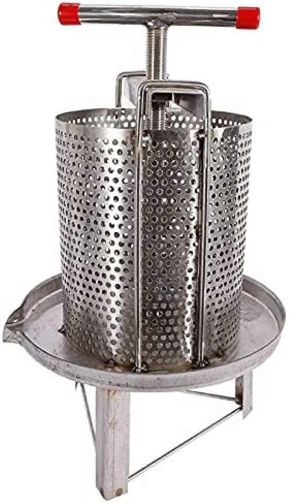 Honey Press Stainless Steel Manual Beekeeper Tool Model 69Tranquillity For Cider Making And Wine And Fruit Juice