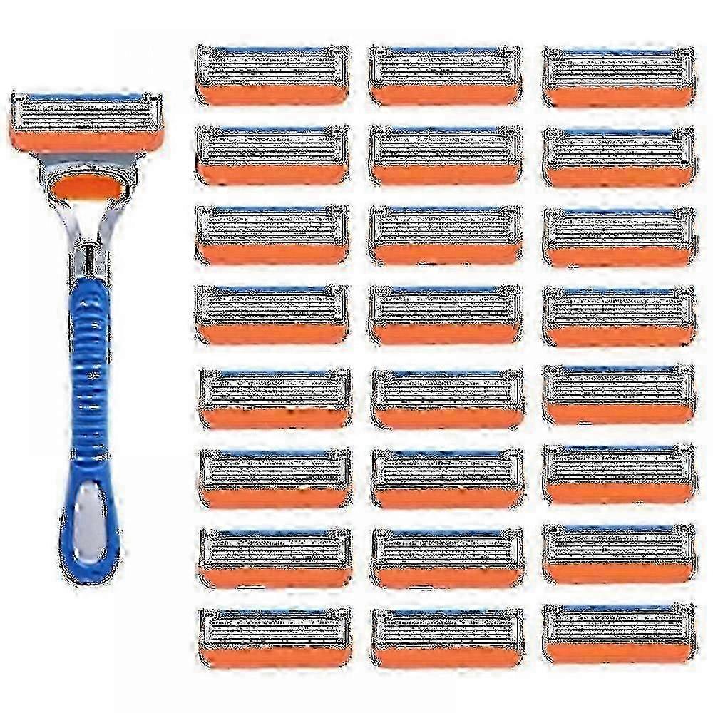 2025 4-24 stk Gillette Fusion 5 manuelle barberblader erstatningspåfyll