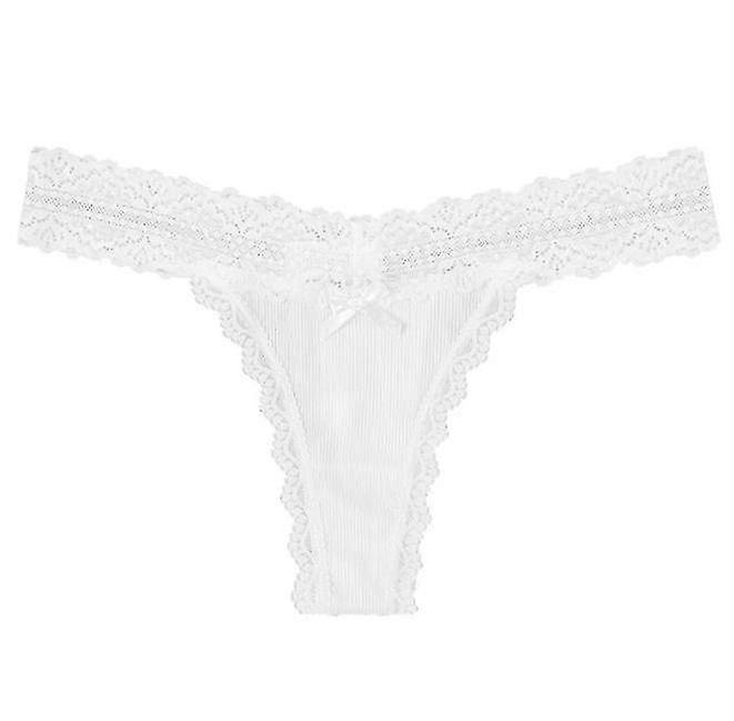 Nœud dames dentelle culotte coton string