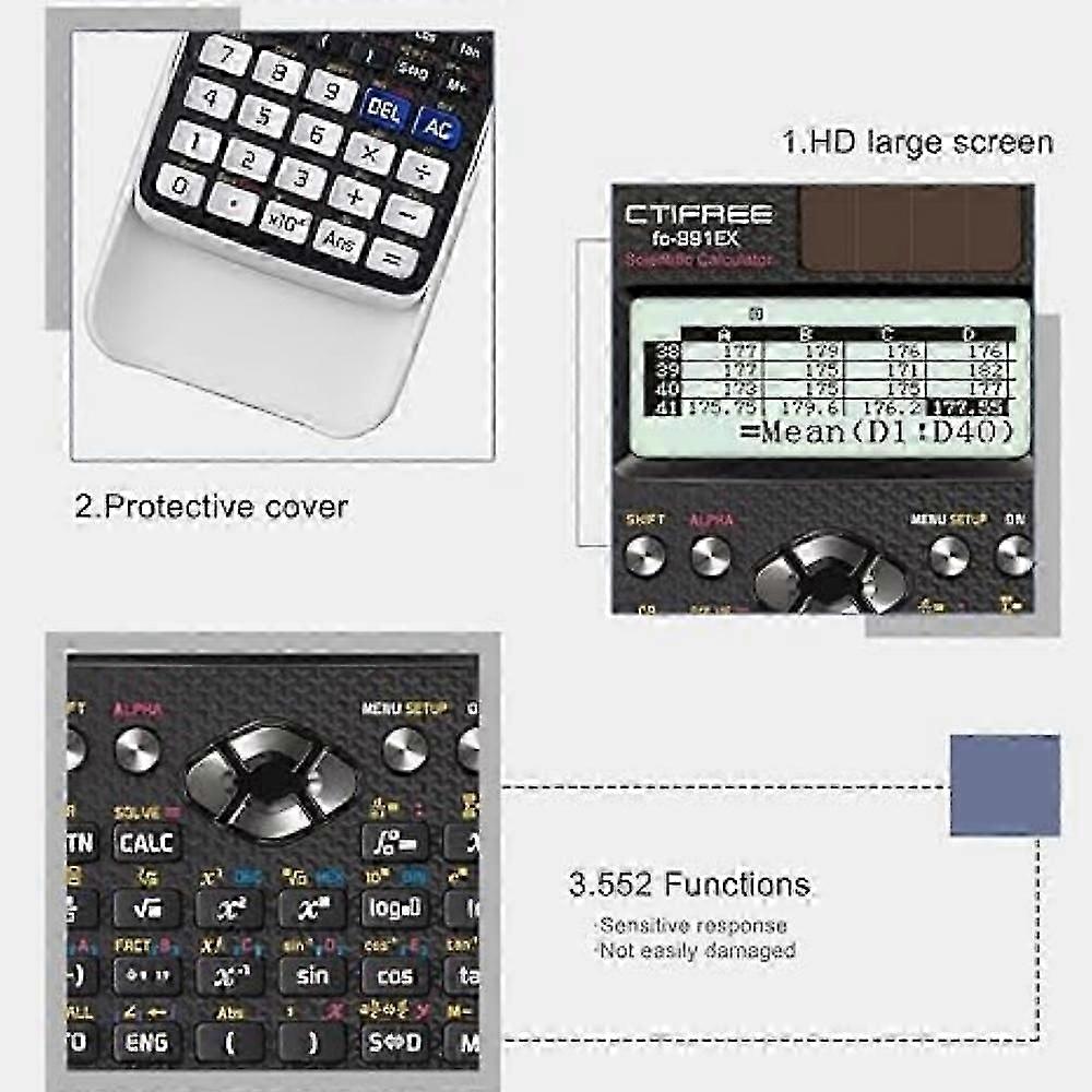 FX-991EX wissenschaftlicher Rechner mit natrlichem Display, image size:1000x1000