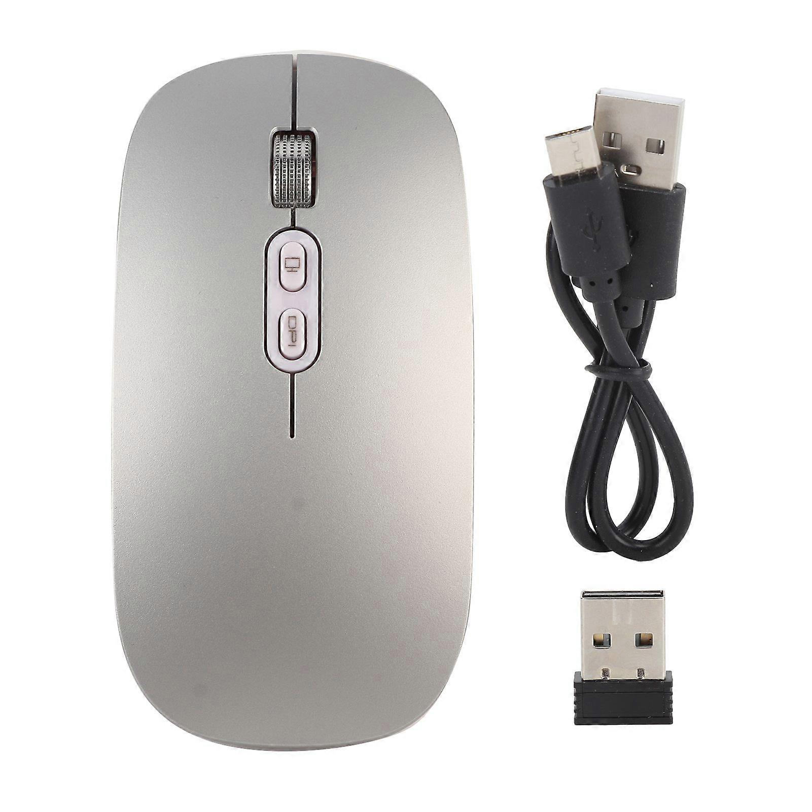 Mouse Bluetooth/2.4Ghz Wireless Optical Silent for Computers 1600DPI Low Power Consumption