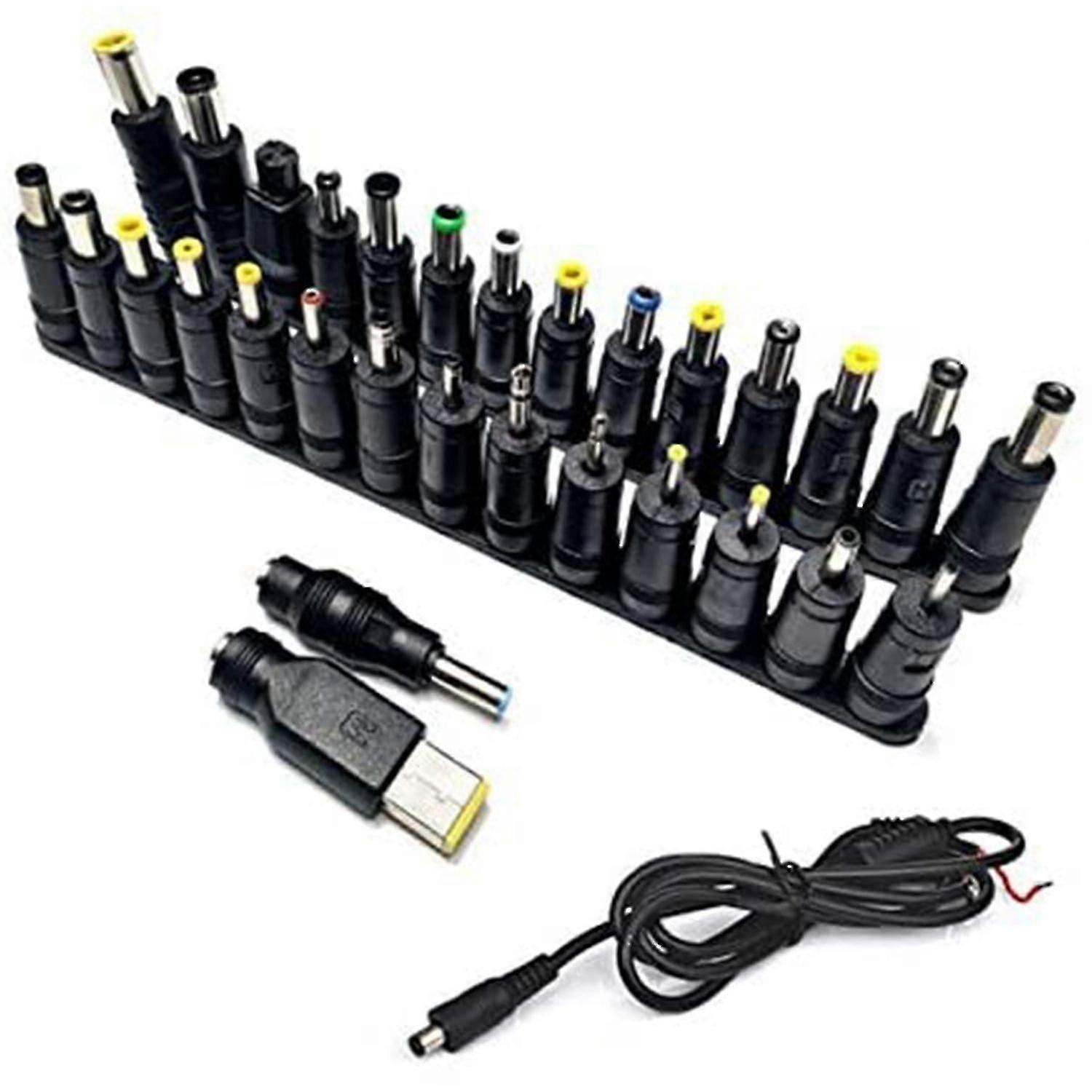 31pcsラップトップDC電源アダプタコネクタプラグACDCジャック充電器コネクタラップトップ電源adap-dt