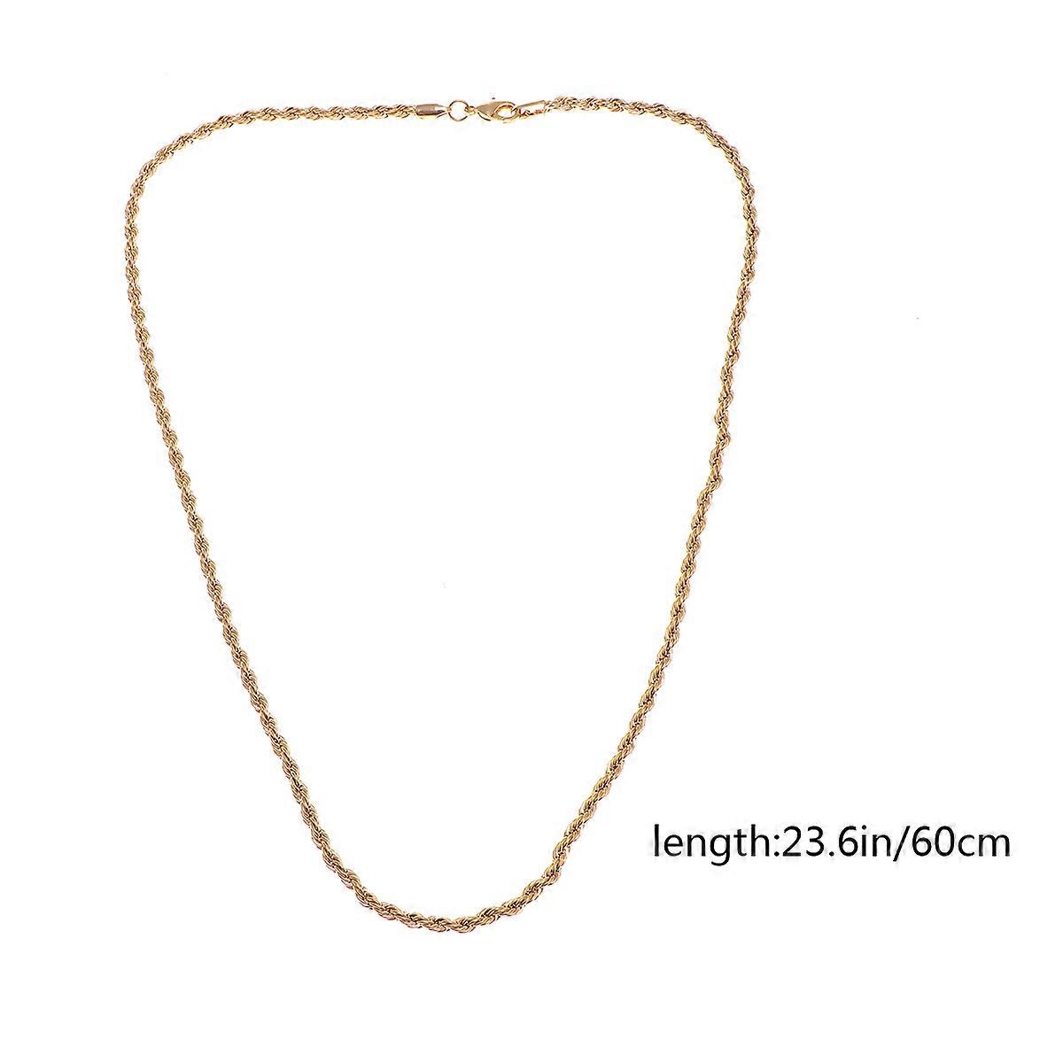 Gold Plated Necklace for Men with Smooth Touch and Wonderful Shape Copper Material Golden Color