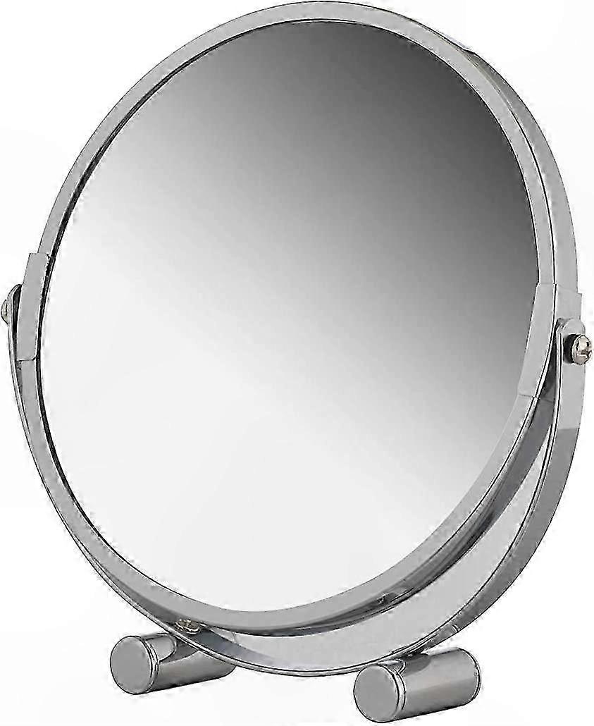 Adjustable Swivel Makeup Mirror with 3x Magnification, Portable Double-Sided Vanity Mirror for Bathroom and Travel Use