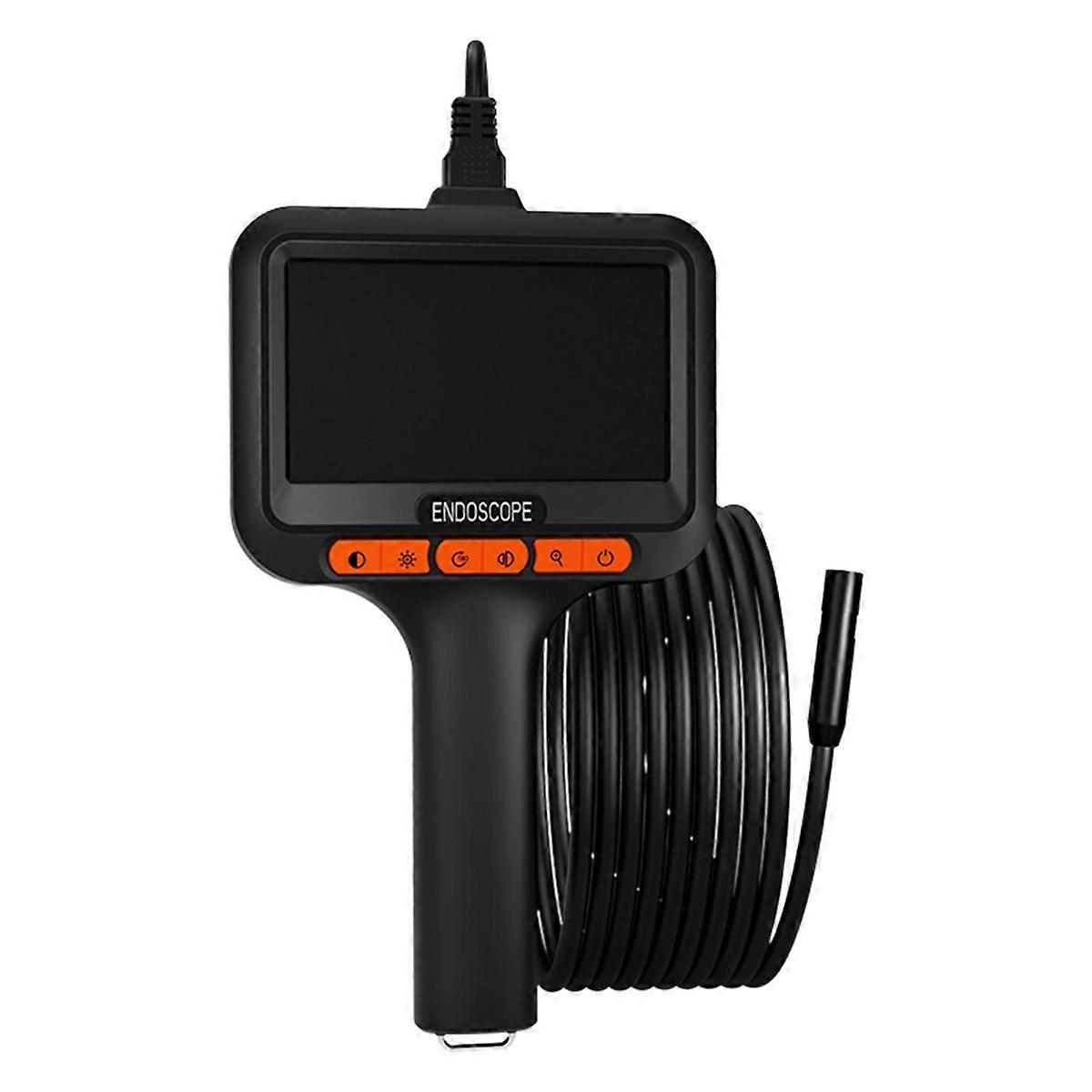 Endoscope Camera 1080P HD 4.3inch Display Borescope Camera with 8 Adjustable LED Lights, 16.5ft Semi-Rigid Snake Camera
