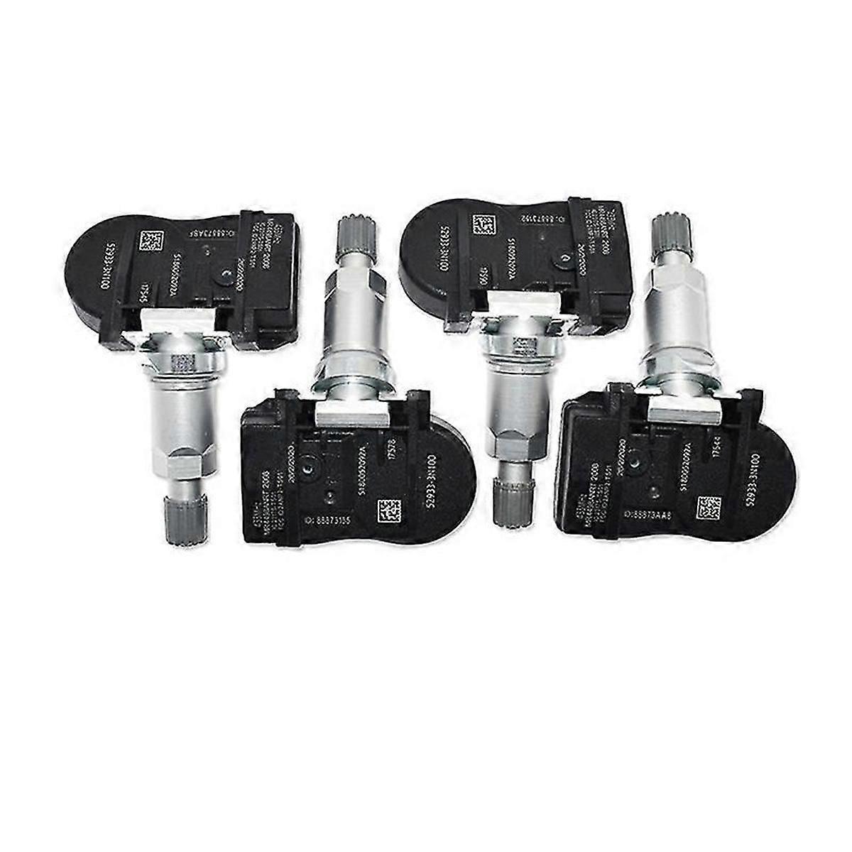 4PCS TPMS Tire Pressure Monitor Sensor 52933-3N100 529332M650 S180052092C compatible with Accent 433MHZ