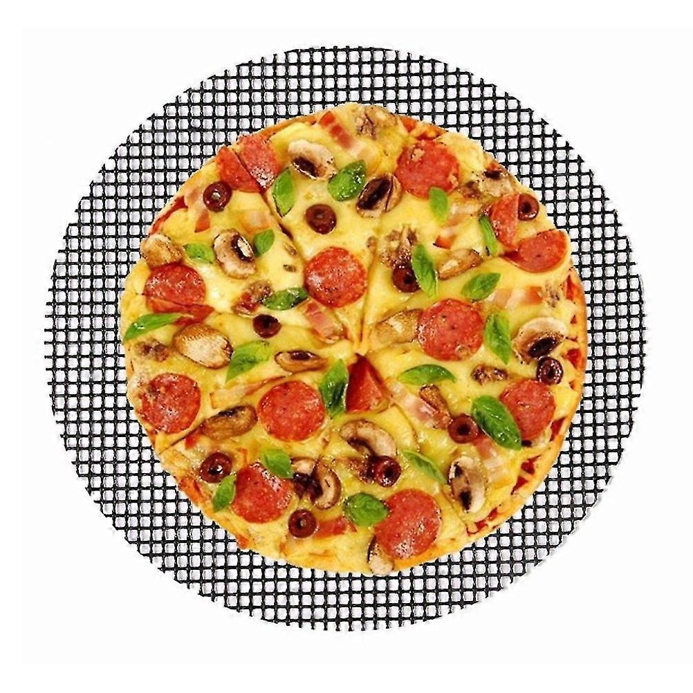 Grid Mat For Barbecue Round Reusable Rack Non-stick Griddle For Yoghurt Barbecue Oven- 2pc (40x40cm)
