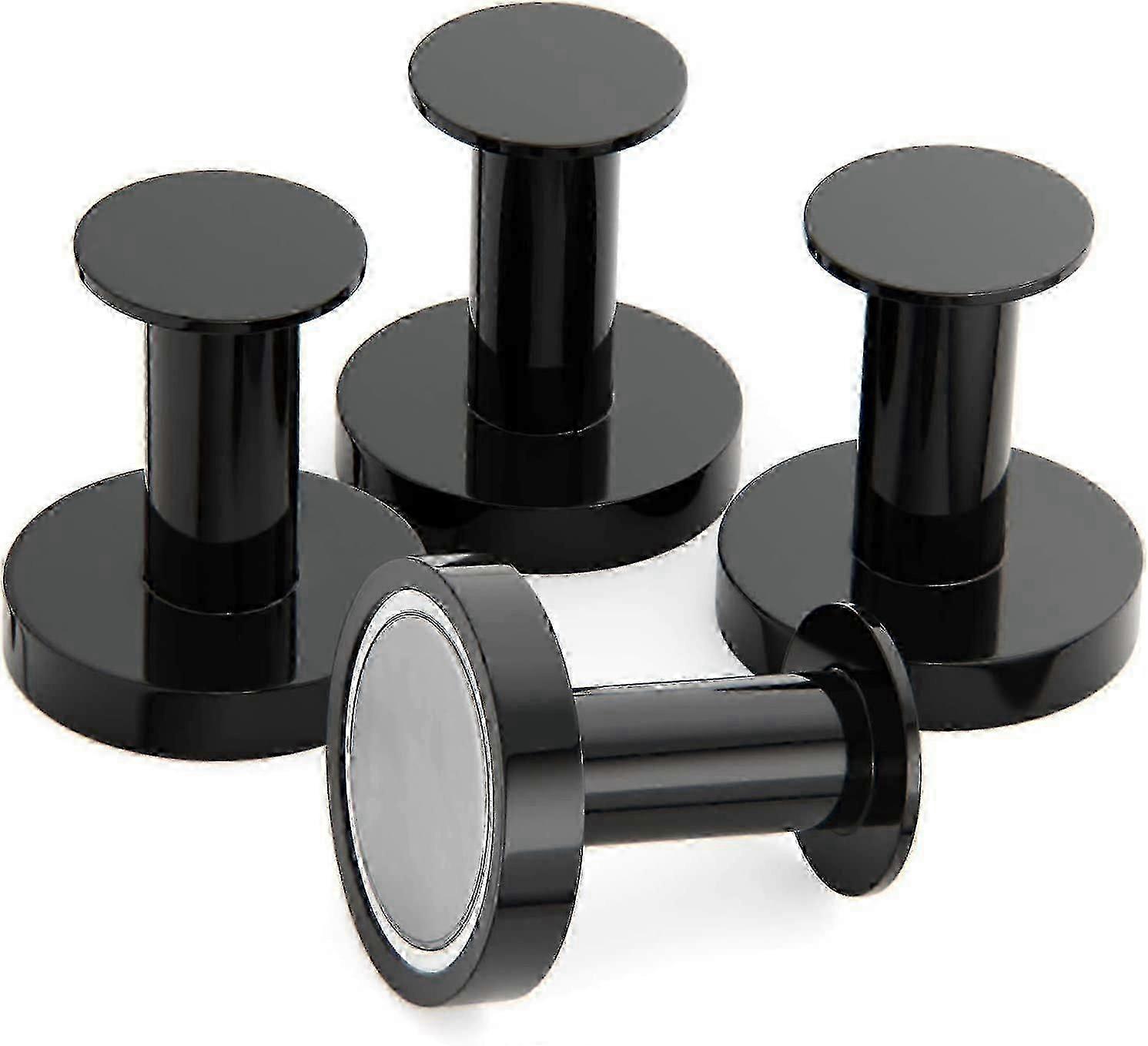 Μαγνητικά άγκιστρα βαρέως τύπου σετ των 4 - μαγνήτες σπάνιων γαιών νεοδυμίου για παλτά, τσάντες, καπέλα &; κλειδιά - Επιτοίχια βάση τύπου καρφίτσας