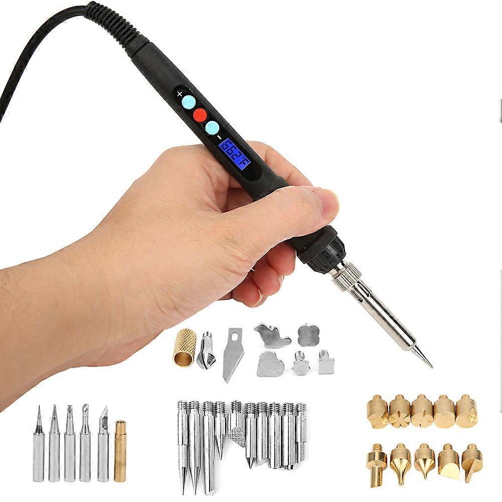 42Pcs Digital Soldering Iron Kit 60W LCD 8.7in Adjustable Temp