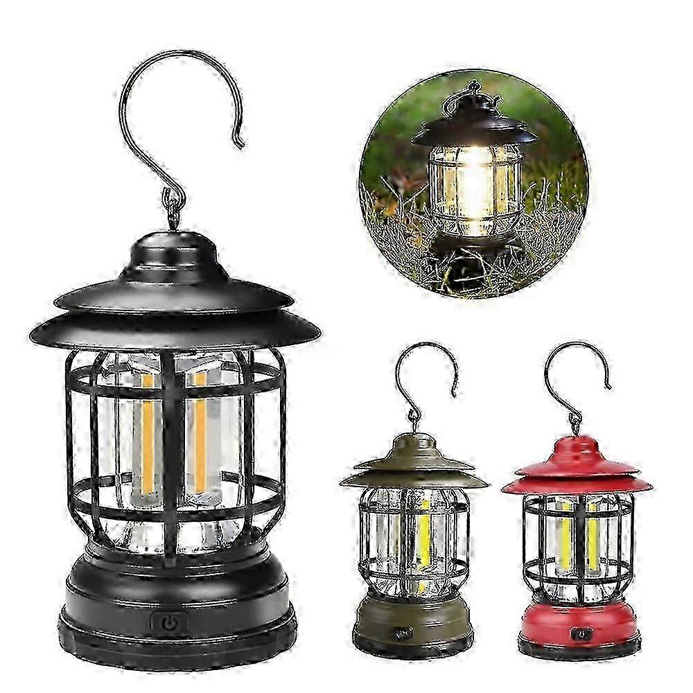 Portable Retro Camping Lights Outdoor Camping Professional Tent Lights-Rechargeable