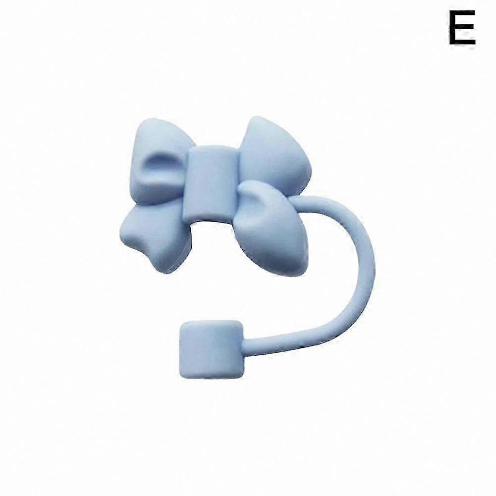 Silicone Straw Cap Covers with Bow Design for 10mm Reusable Lids
