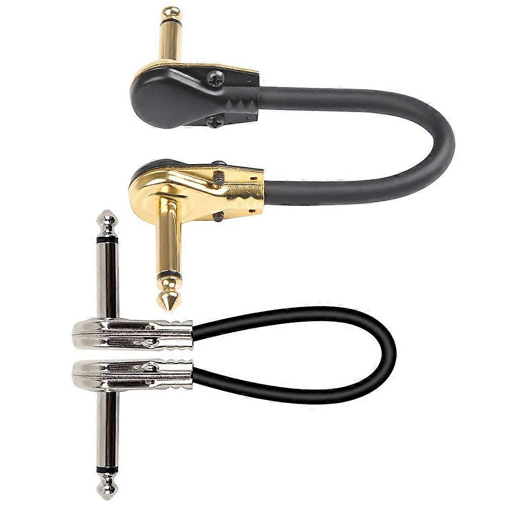 Professional Guitar Patch Cables Effect Pedal Cables for Guitar 2Pcs
