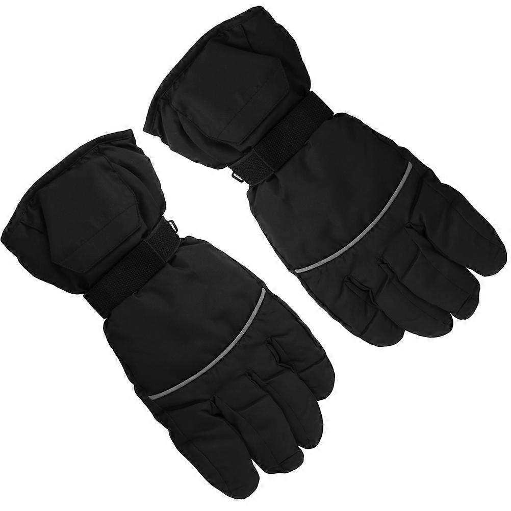Black Heated Gloves for Motorbike Use 4Pairs Battery Operated Gloves