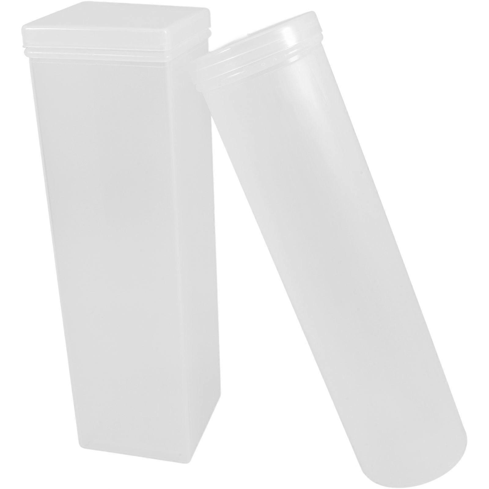 2 Pcs Crackers Containers Round And Square Crackers Keeper Biscuit Storage Containers Cookie Jars With Lid For Kitchen Home