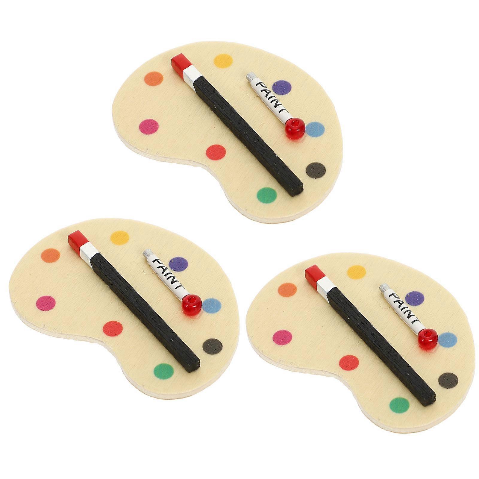 Mini Scene Decor Simulation Paint for Decoration 3Pcs Set