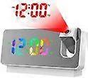 Projection Clock - Digital Alarm Clock - White - Multifunctional - Projection