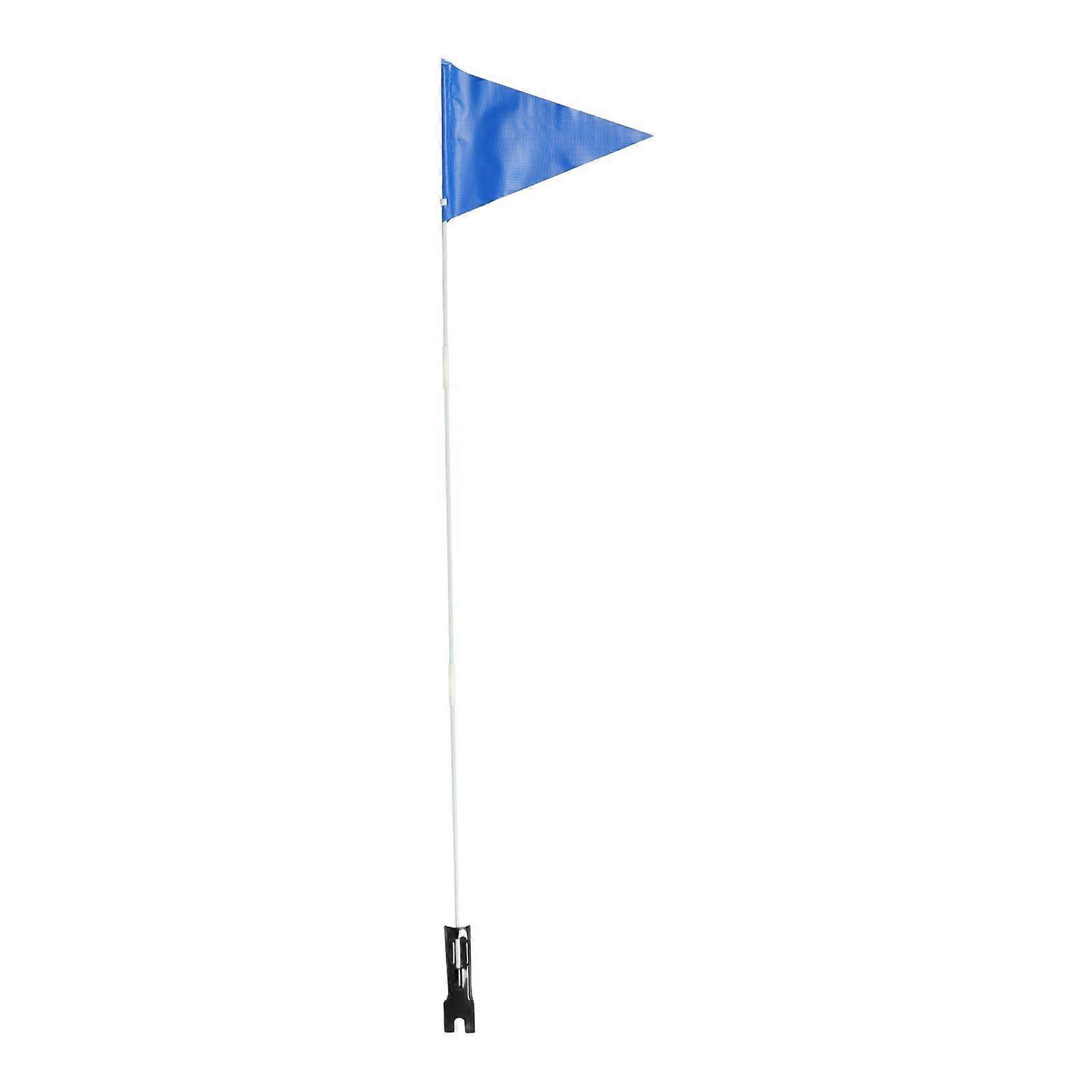 1 ensemble de drapeaux de sécurité pour vélo, poteau réglable, queue triangulaire pour enfants, drapeau réglable