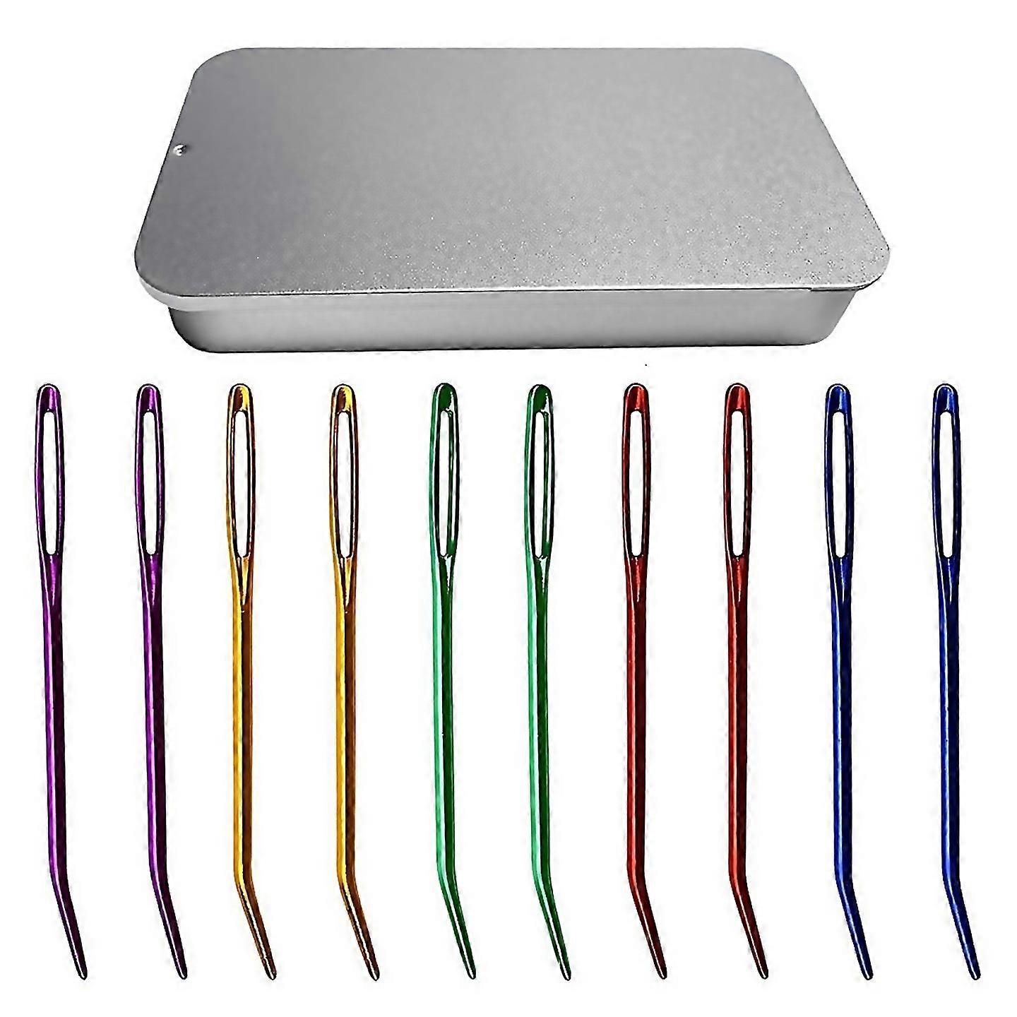 For 10pcs Yarn Darning Tapestry Needlebig Eye Weaving Needlefor Weaving