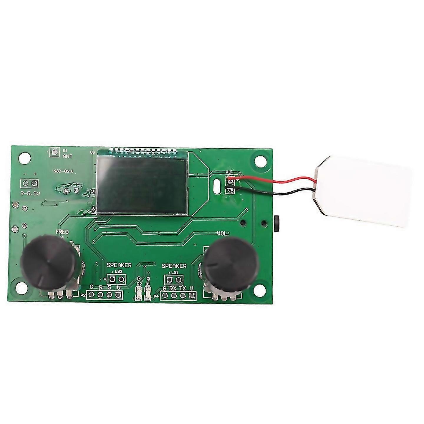 For Fm Radio Receiver Module 87108mhz Frequency Modulation Stereo Receiving Board With Lcd Digital