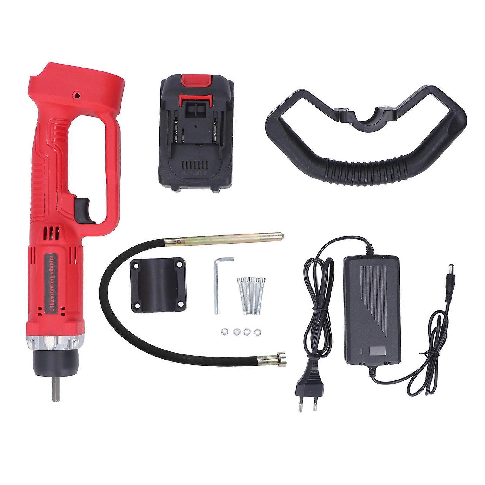 Vibrateur à béton portatif sans fil, outil de vibration pour béton, extracteur de bulles d'air électrique pour la construction, prise UE 80-240 V