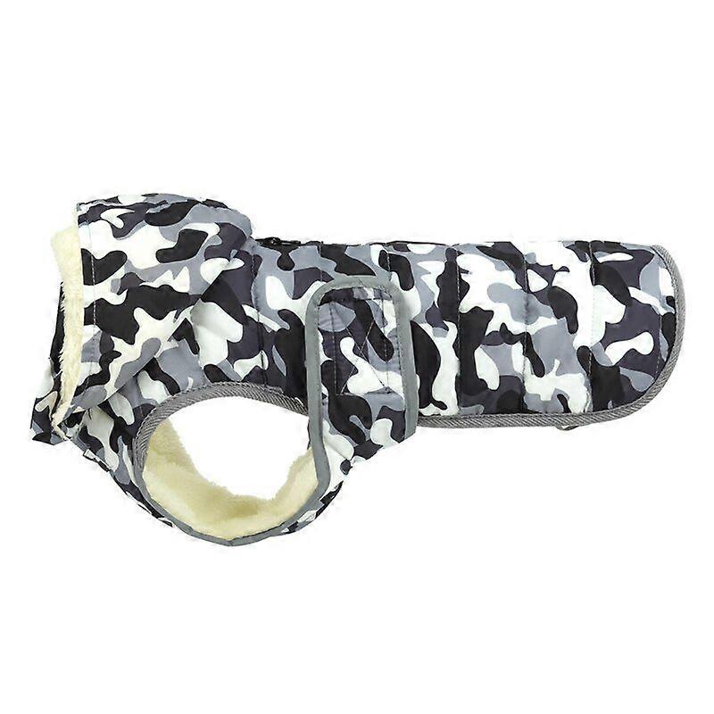 Reflective windproof padded fleece lining warm dog coat padded clothes