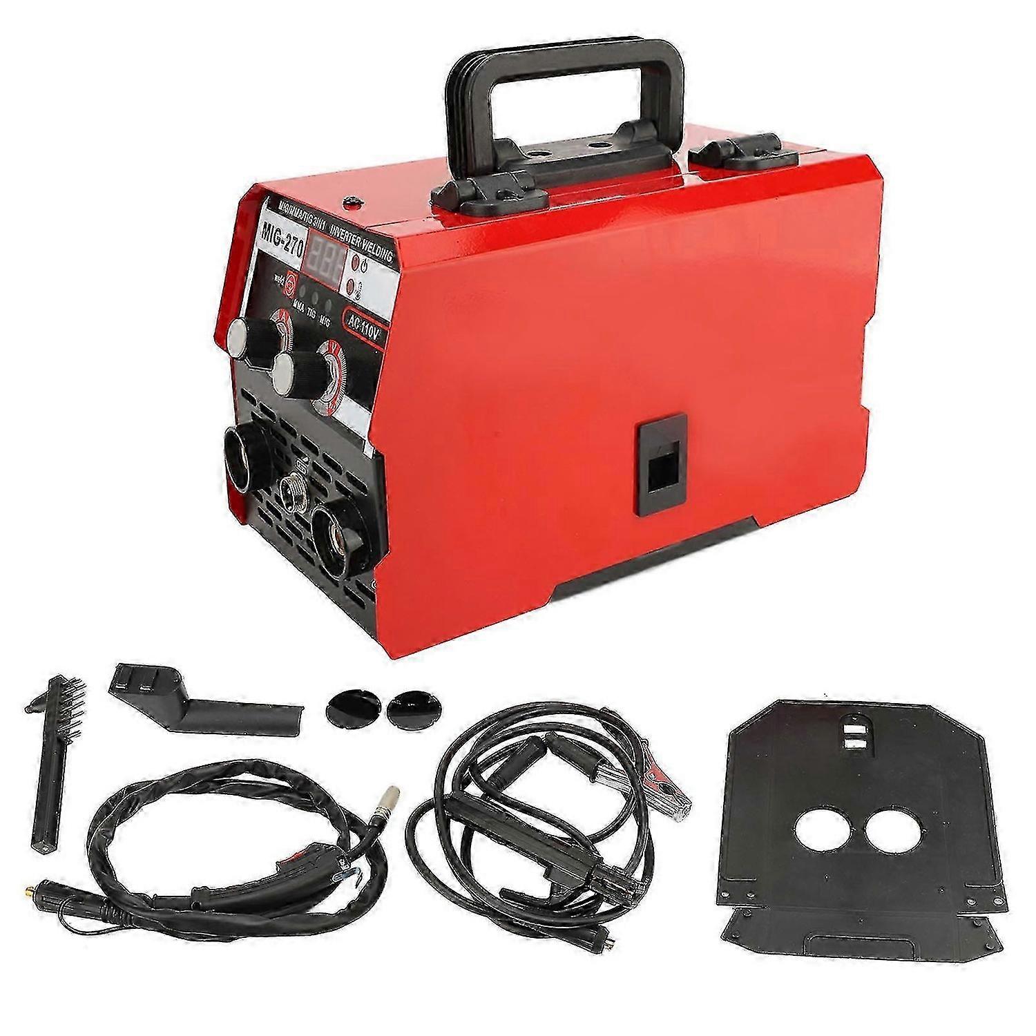 MIG Welder 3 in 1 Multifunction Welding Machine Copper Interface LED Display Waterproof Gasless Welder