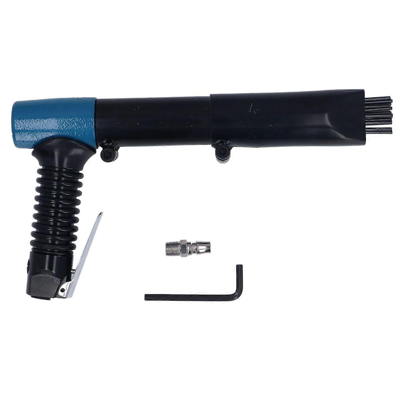 1/4 Inch Pneumatic Rust Remover 5500BPM 19 Needles Air Powered Cleaner for Metal Rust Paint Welding Slag Removal