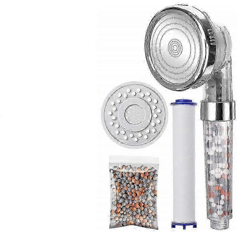 Showers Anti-limescale shower head with 3 modes and 3 layers of filtration, High pressure and save water 2025