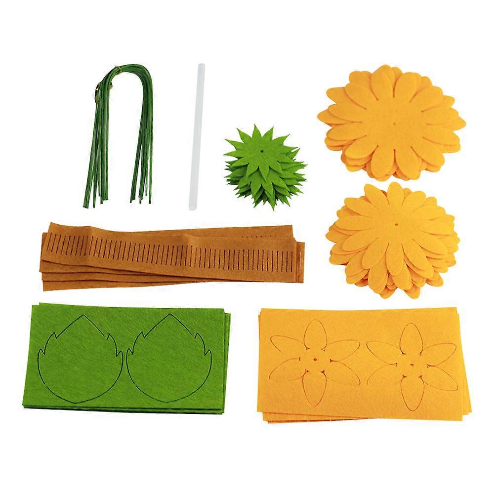 Non-Woven Bouquets Large Sunflowers for Decor 7Pcs Handwork Material Set
