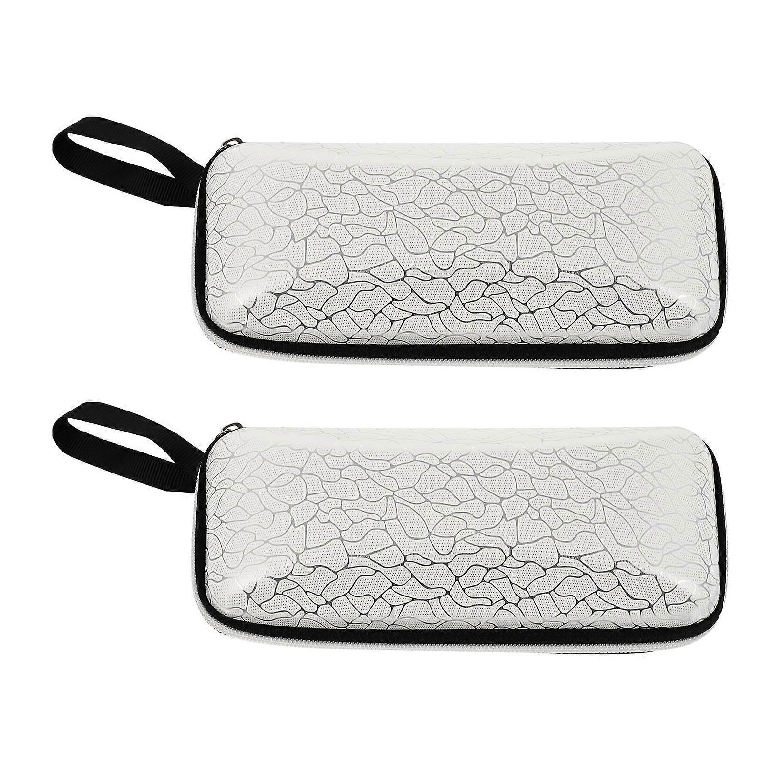Simple White Glasses Storage Boxes for Protection 4Pcs Set