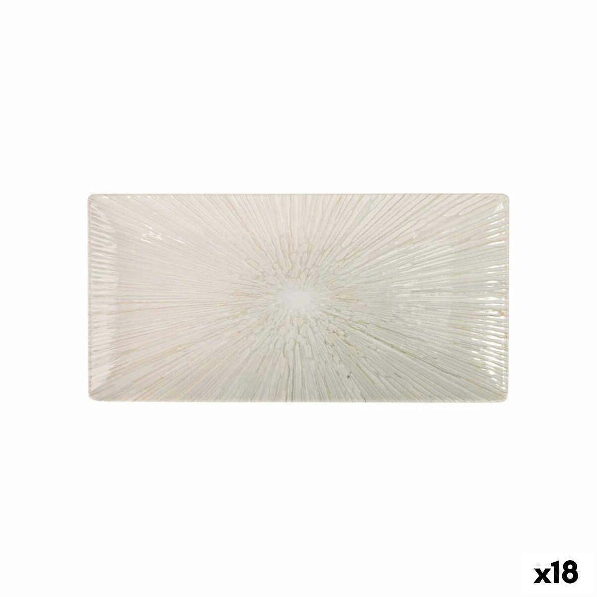 Serving Platter La Mediterránea Anya Rectangular 30 x 15 x 2 cm (18 Units)