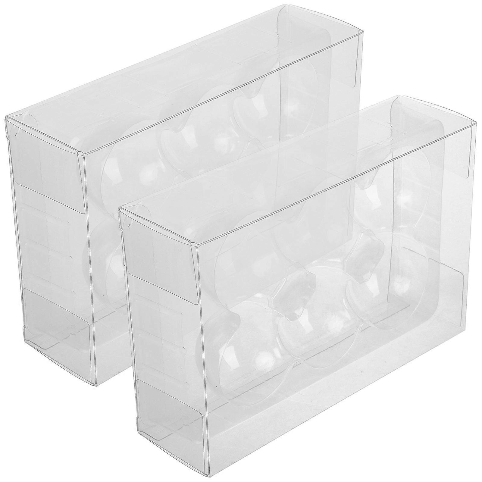 Clear Golf Ball Holder Storage Box for Golf Balls 2Pcs Display Case