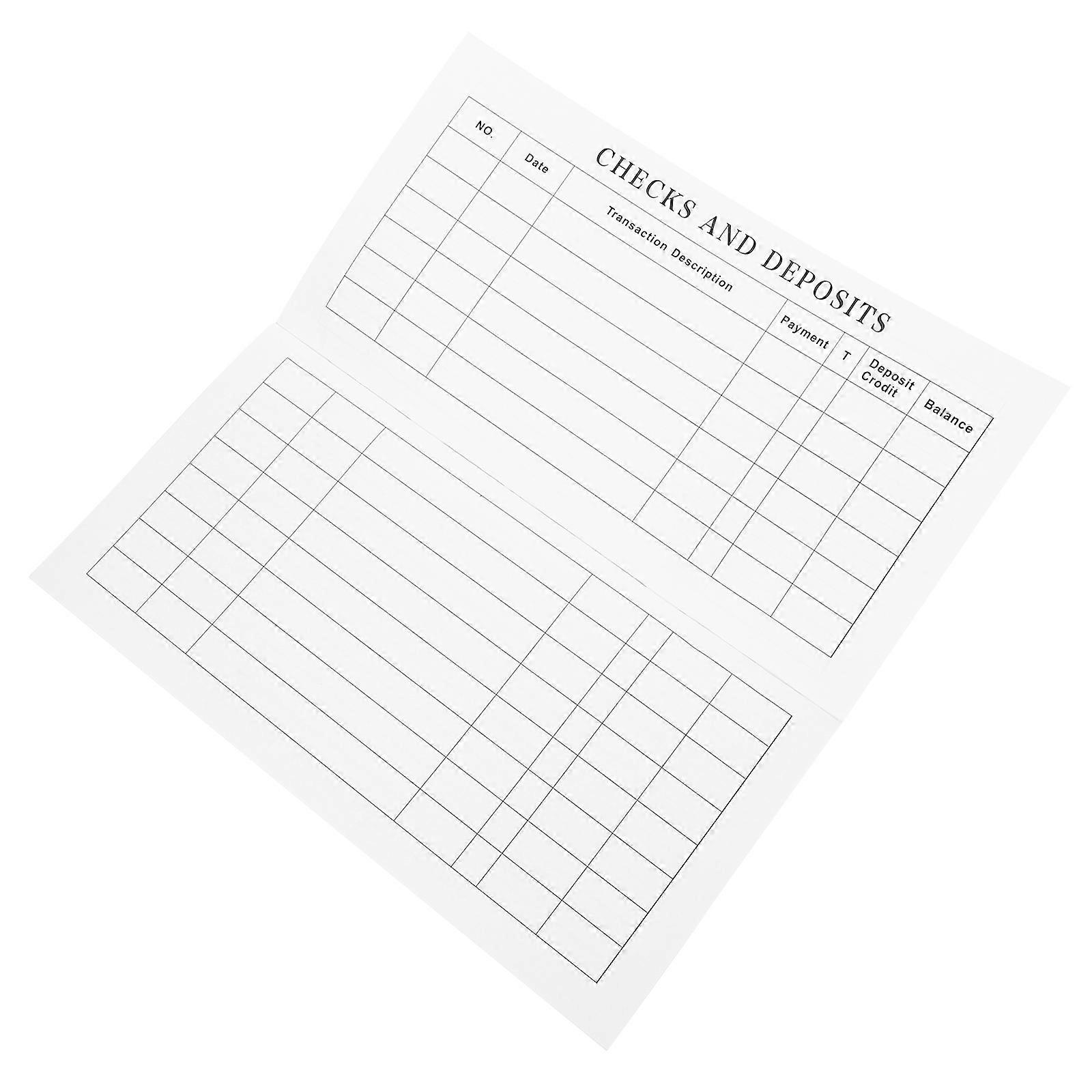 Currency Tracking Book Check Management 2Pcs Ideal For Banking Users Featuring Easy To Use Layout