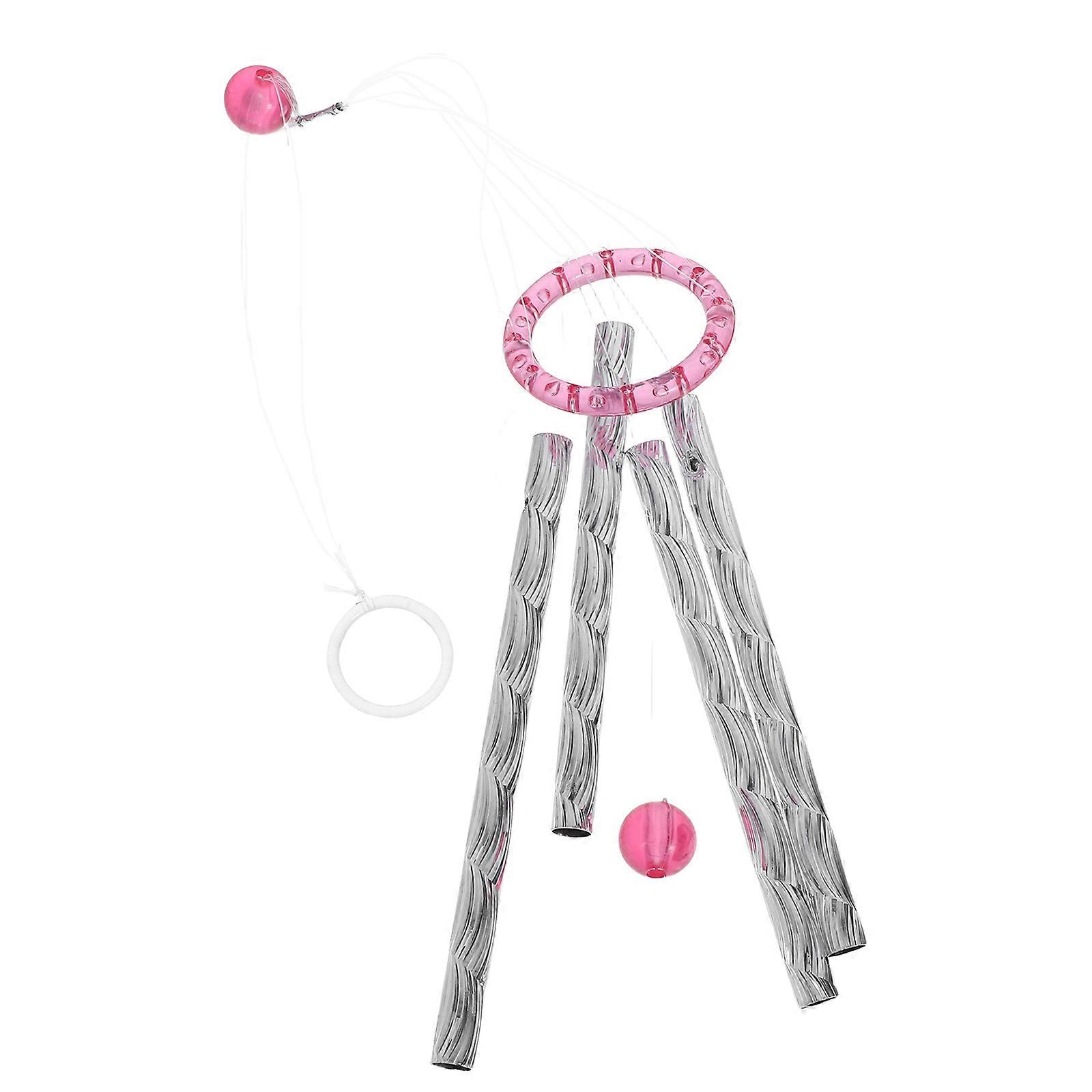 Wind Chime Pendant Toy DIY Wind Chime Kit for Crafting 4Sets Pink