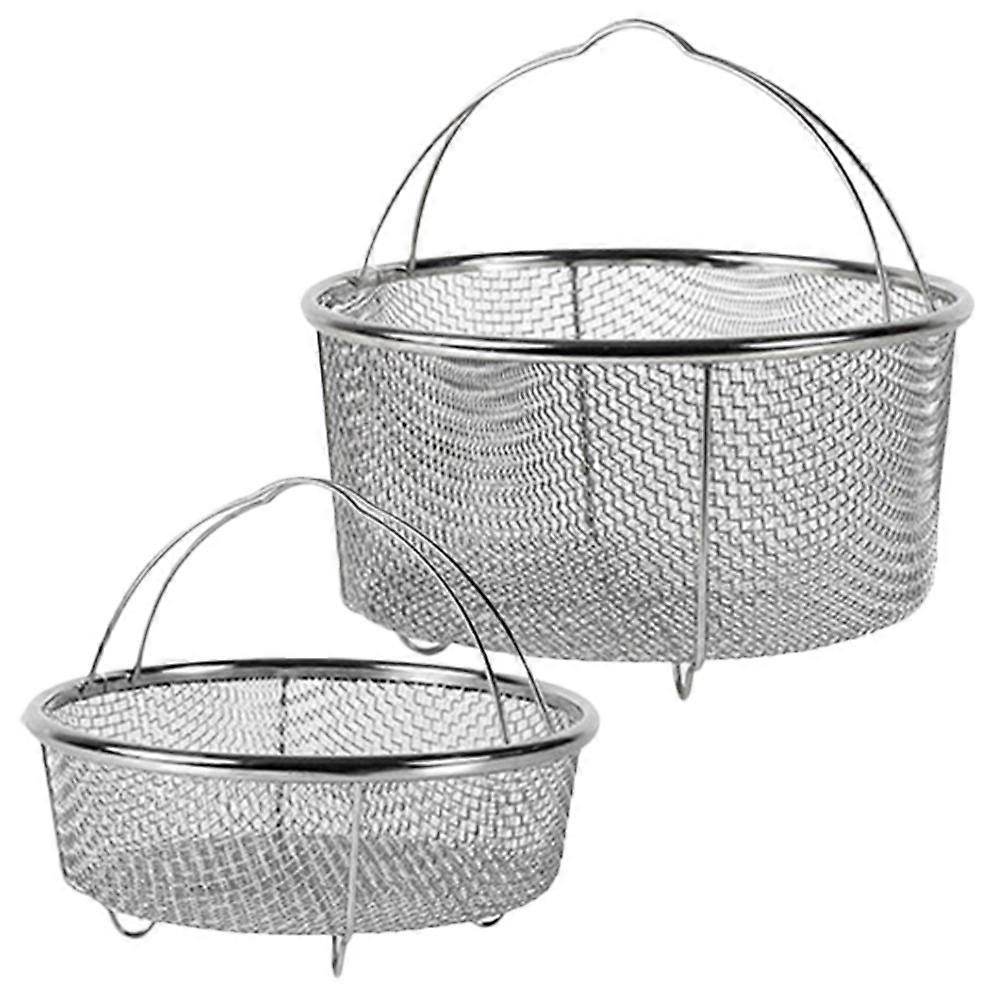 Kitchen Strainer Silver Frying Basket for Steaming 8Pcs Cooking Set