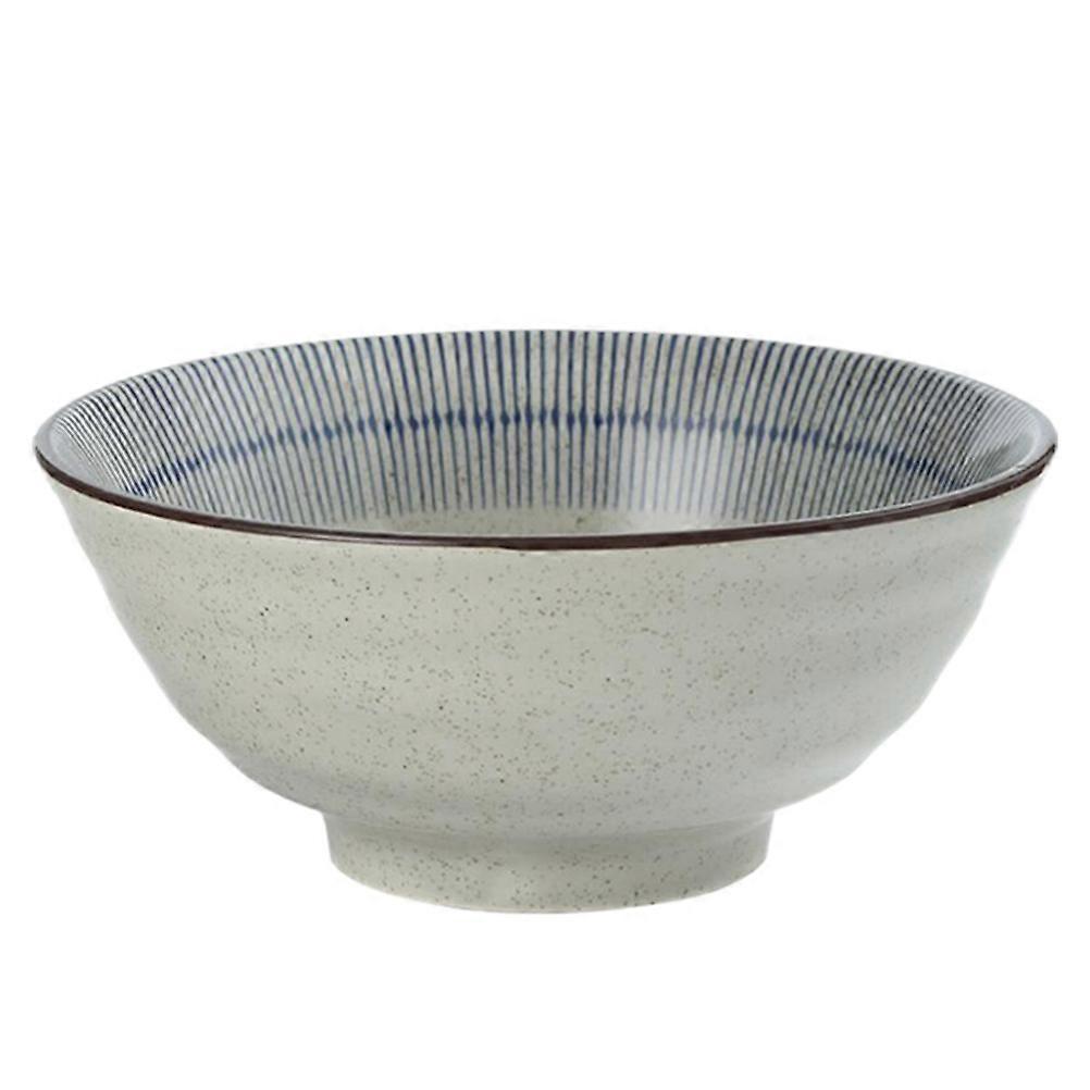 Ceramic Noodle Bowl Japanese Style Table Setting Microwave Safe 1Pcs