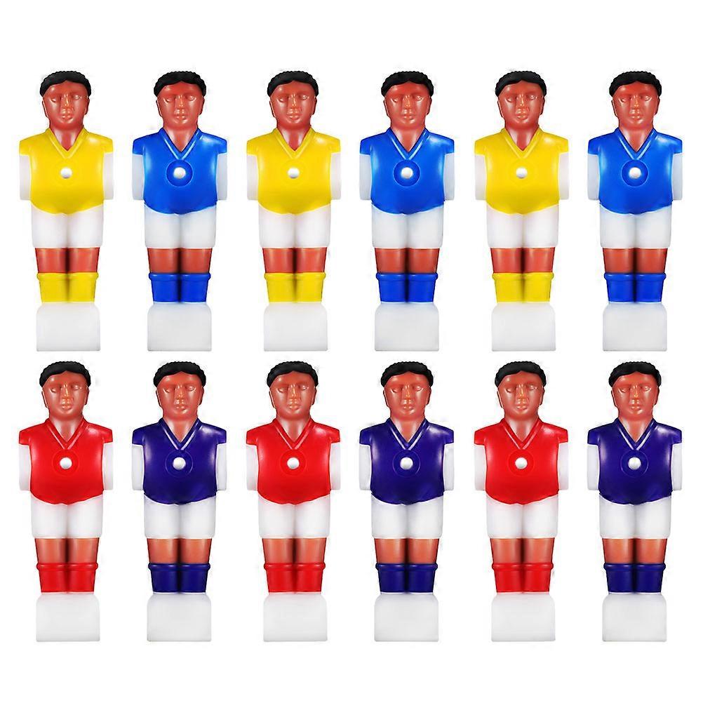 Table Soccer Player Dolls Foosball Machine Players General Public 11x3.7cm Fun Replacement Parts 24Pcs
