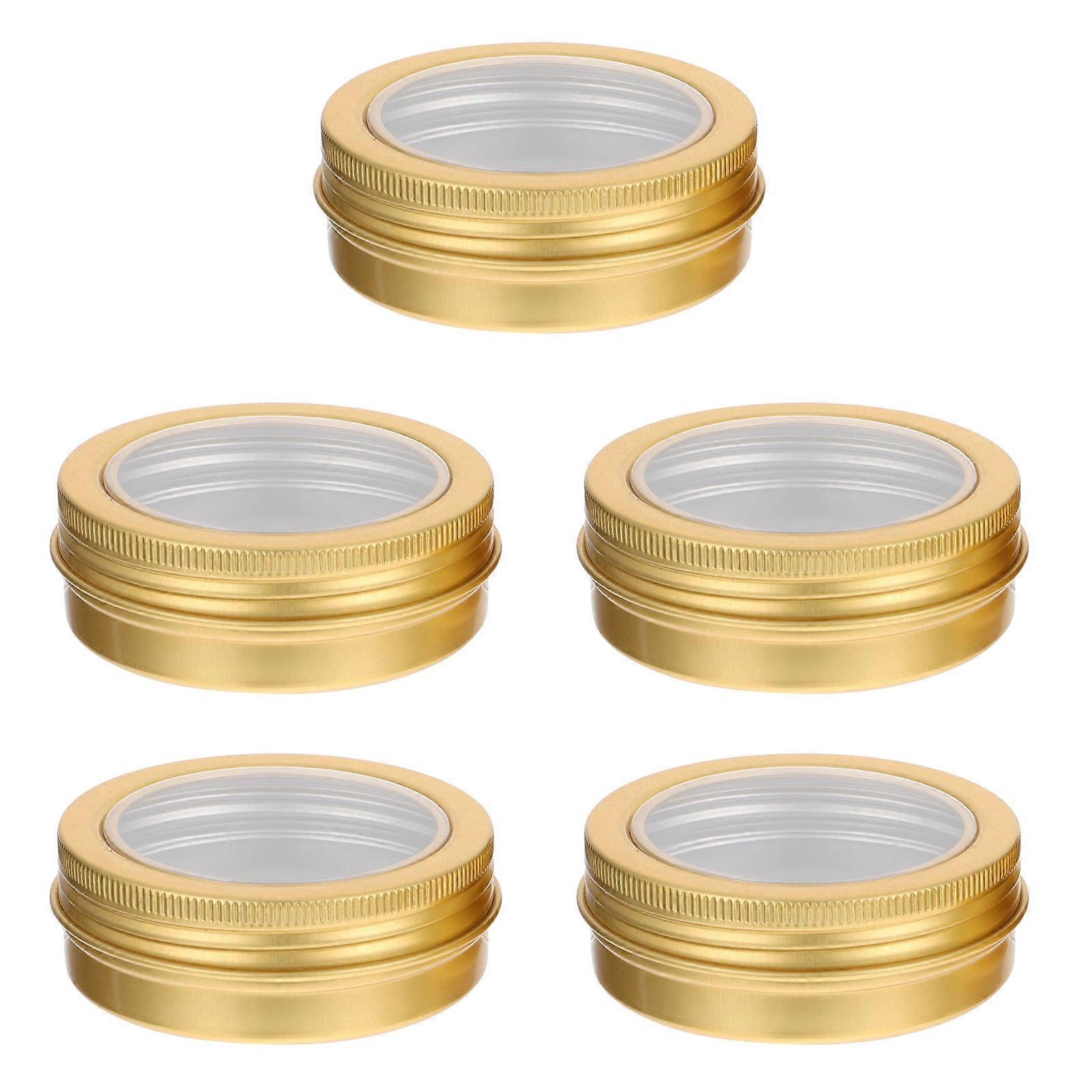 Ointment Storage Boxes Aluminum Jars for Storage Use 15Pcs Xmas Candle
