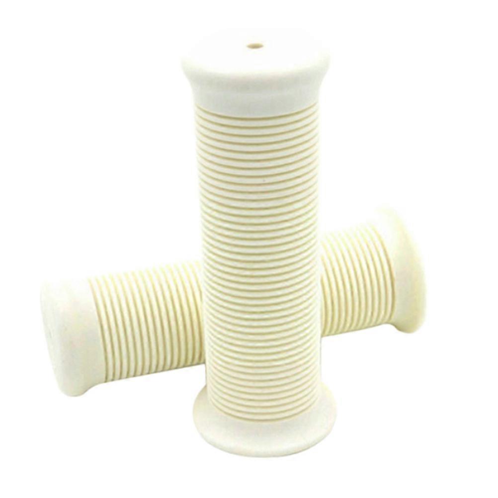 Motorcycle Handlebar Grips Tpu Non-Slip Covers for Bikes 2Pairs White