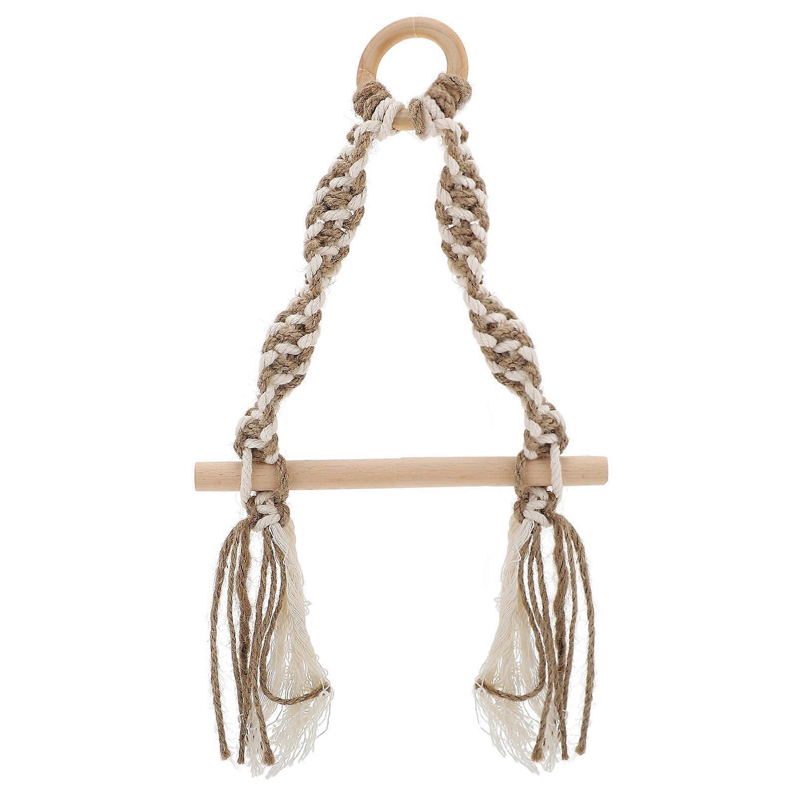 Cotton Linen Rope Tissue Rack for Storage 2Pcs Wall Mounted Paper Hanger