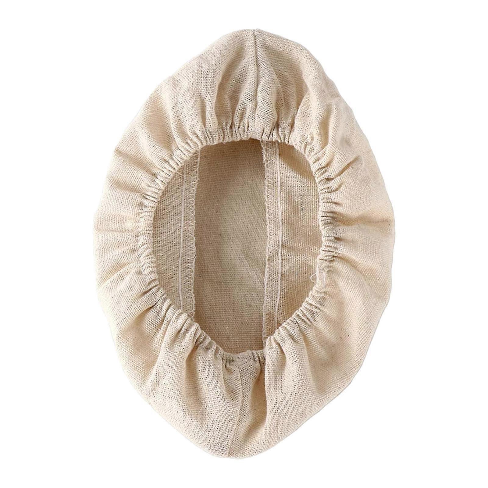 Bread Proofing Cloth Natural Rattan Dough Basket Liner, Oval 21 X 15 X 8 cm, Fabric Bowl Covers For Rising Bread