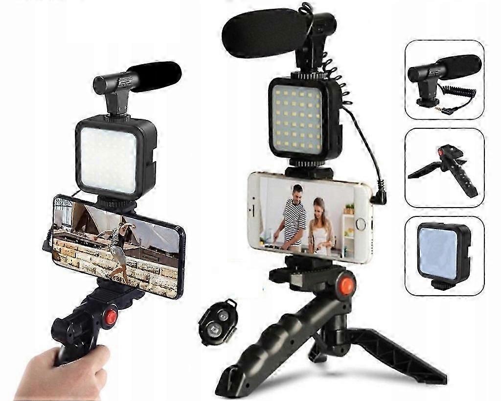 Mobile Recording Kit with Tripod, Designed for YouTubers and TikTokers