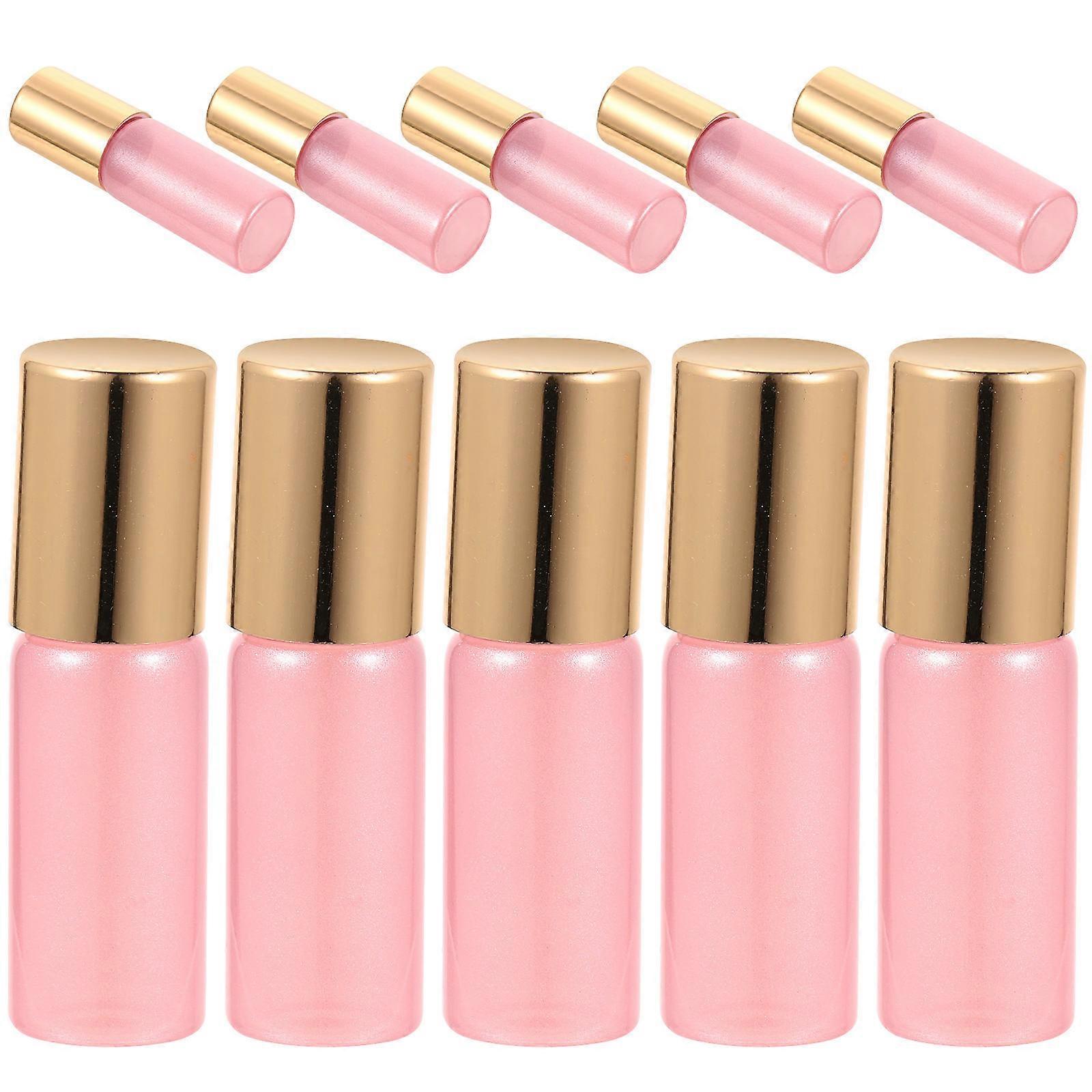 Essential Oil Glass Roller Bottles Leak-Proof Roll on Containers 40Pcs Pink