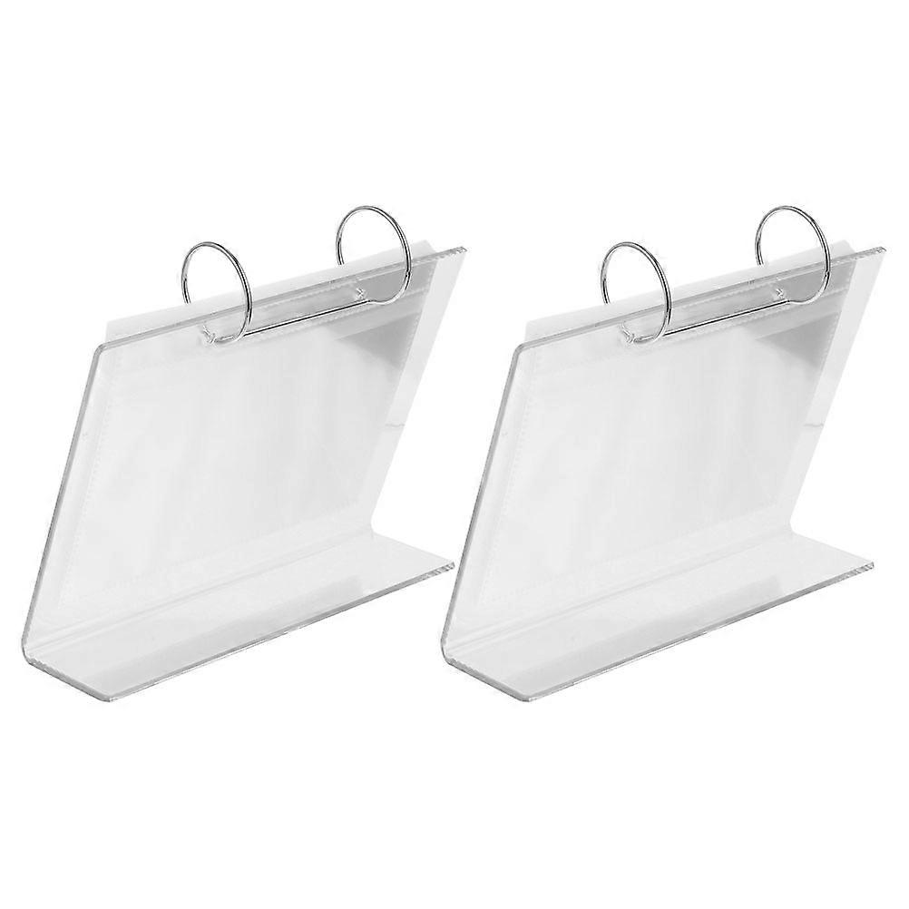 Table Standing Acrylic Photo Album for Photo Storage with 8Pcs Holders