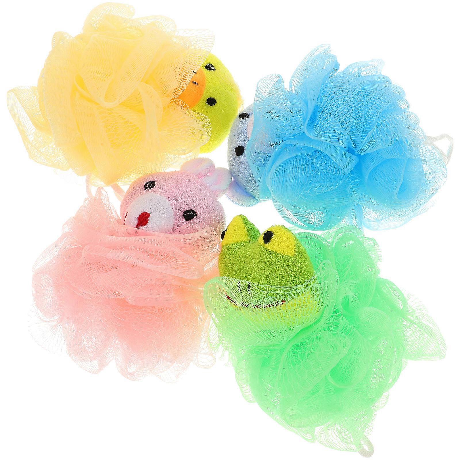 Body Wash Scrubber Bath Ball Green 4Pcs