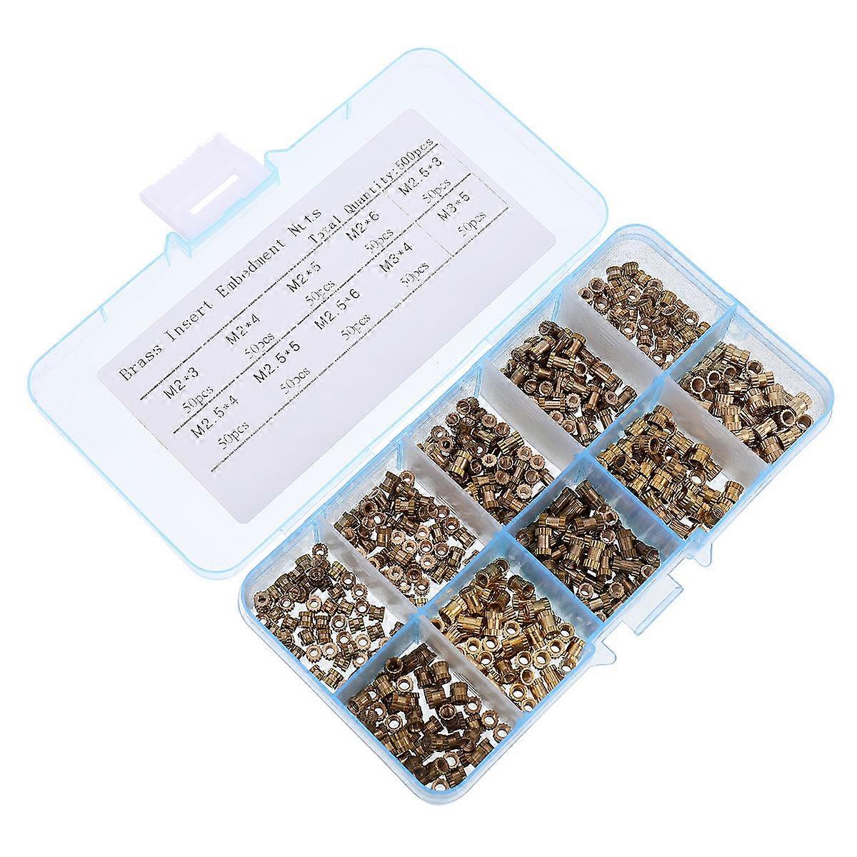 Knurled Nuts Copper Insert Thread for Embedding 1000Pcs Pack