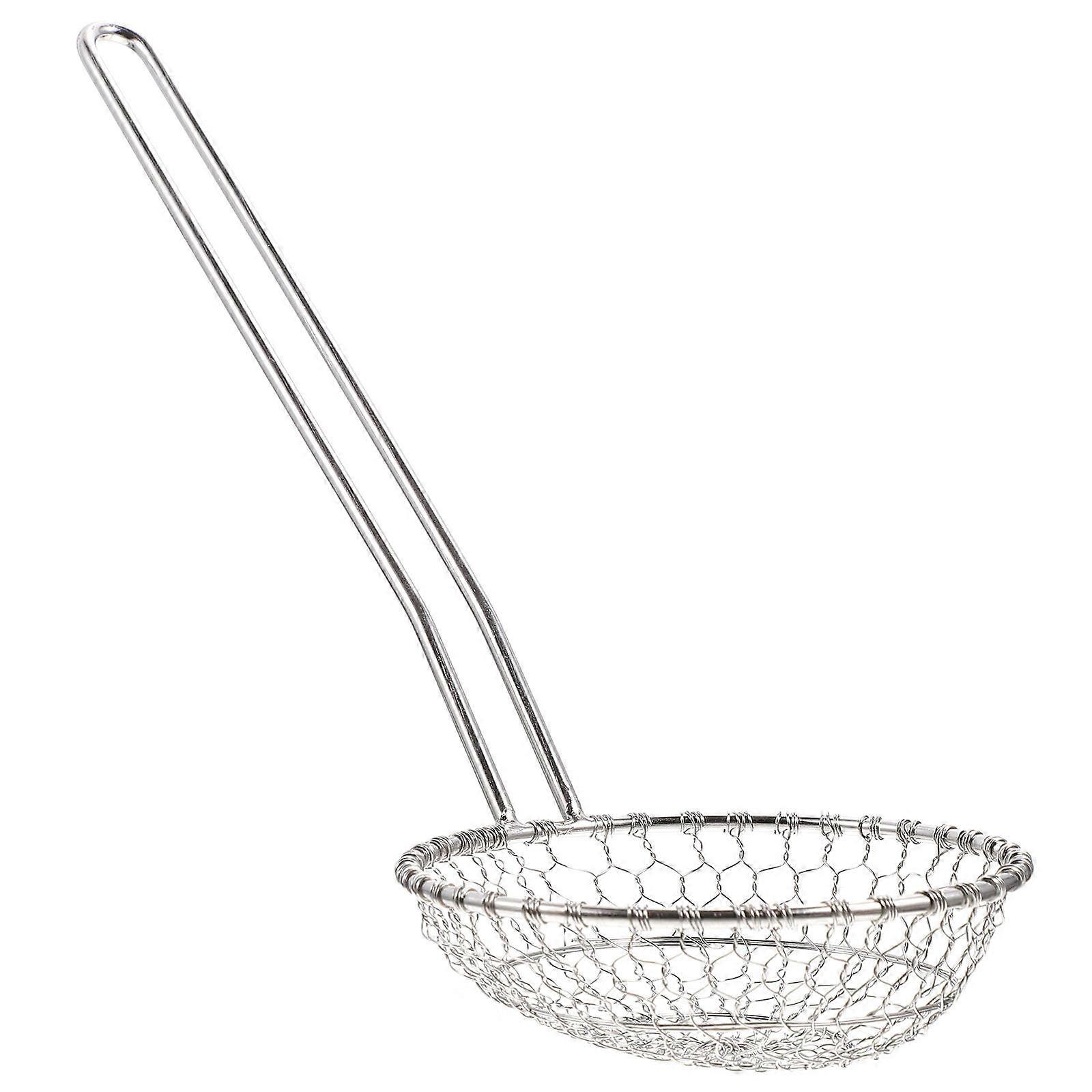 Fat Skimmer Spoon Metal Strainer Boiling Water Separation Restaurant Use 1Pc