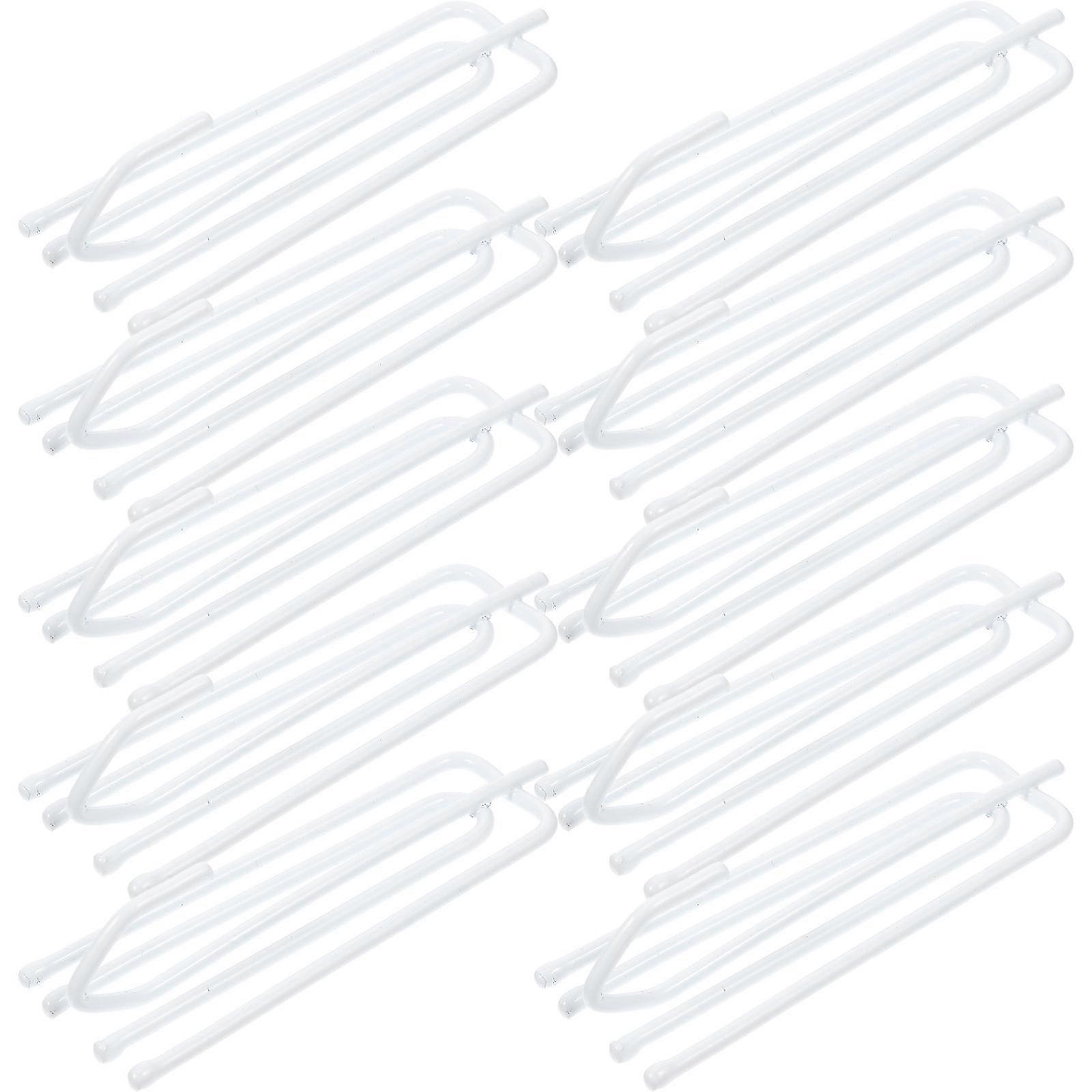 150 Pcs Metal Curtain Hooks Stainless Steel Four-Prong Suitable For Homeowners 7.2X2.5X1.7CM Simple Design Hanging