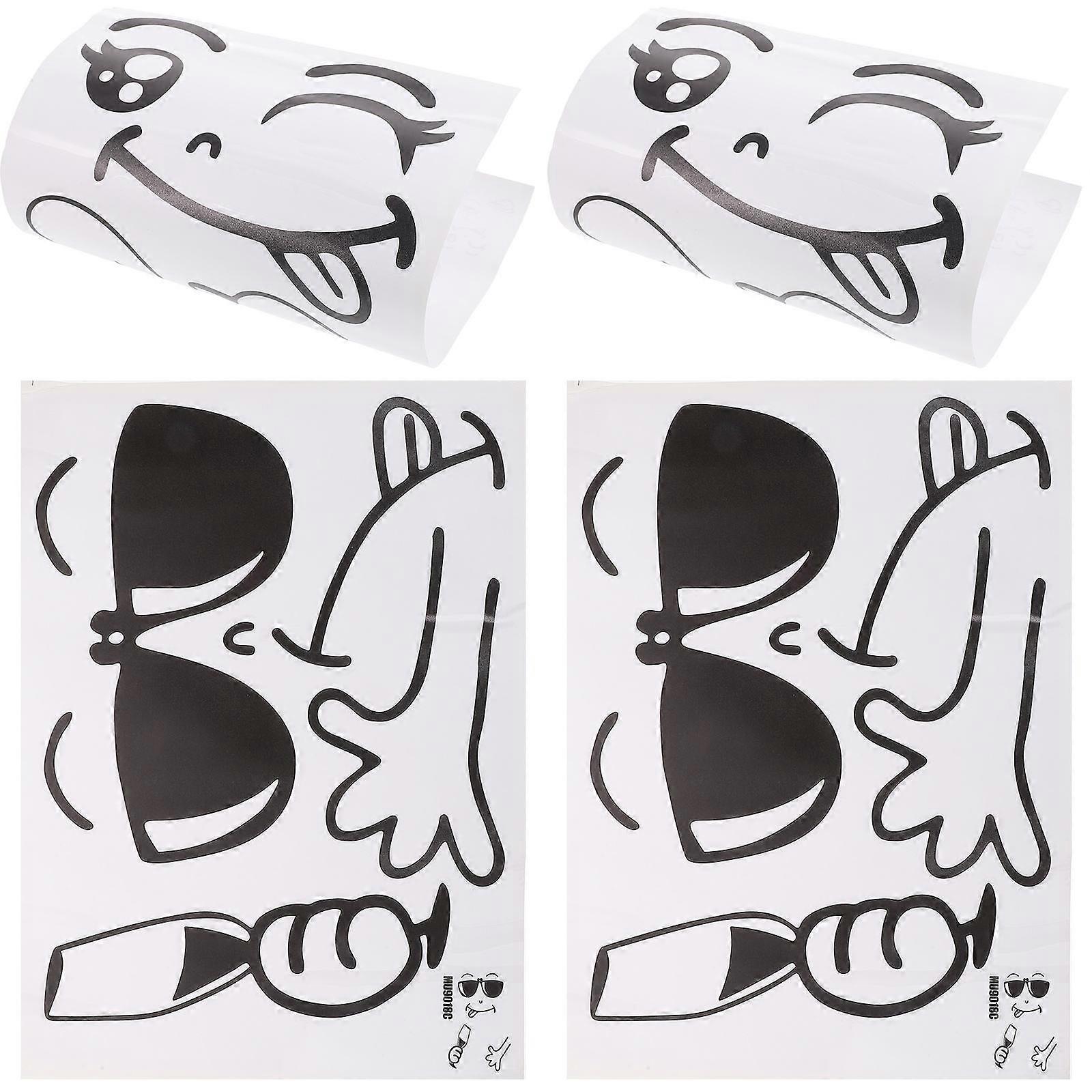 PVC Fridge Stickers Decorative Stickers for Home Use 8 Sheets Assorted Color